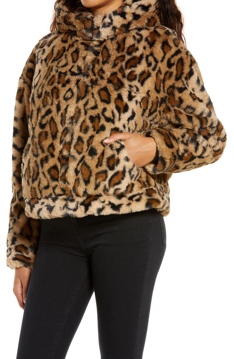 UGG<sup>®</sup> Mandy Faux Fur Hooded Jacket, Alternate, color, 