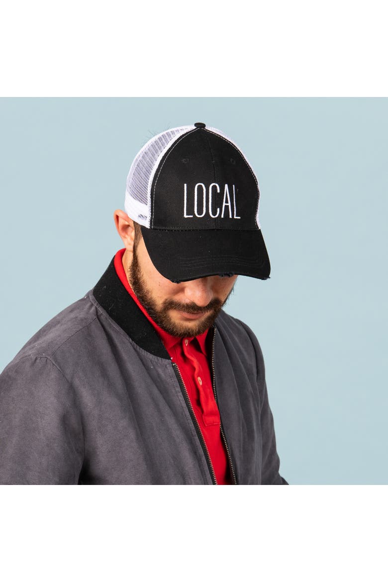 Local Baseball Hat Cotton Black, Alternate, color, Black