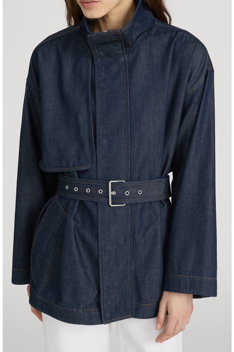 The Denim Short Field Trench, Main, color, RINSE