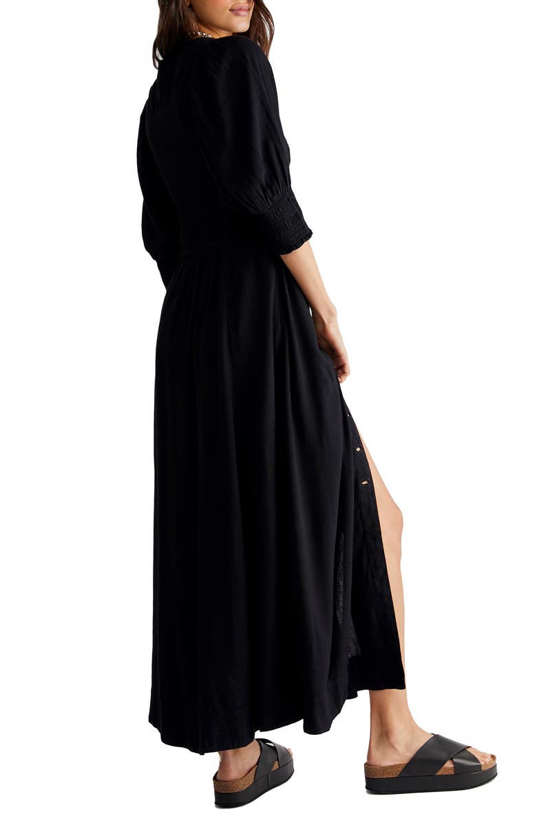 Free People String of Hearts Cutout Maxi Dress, Alternate, color, 