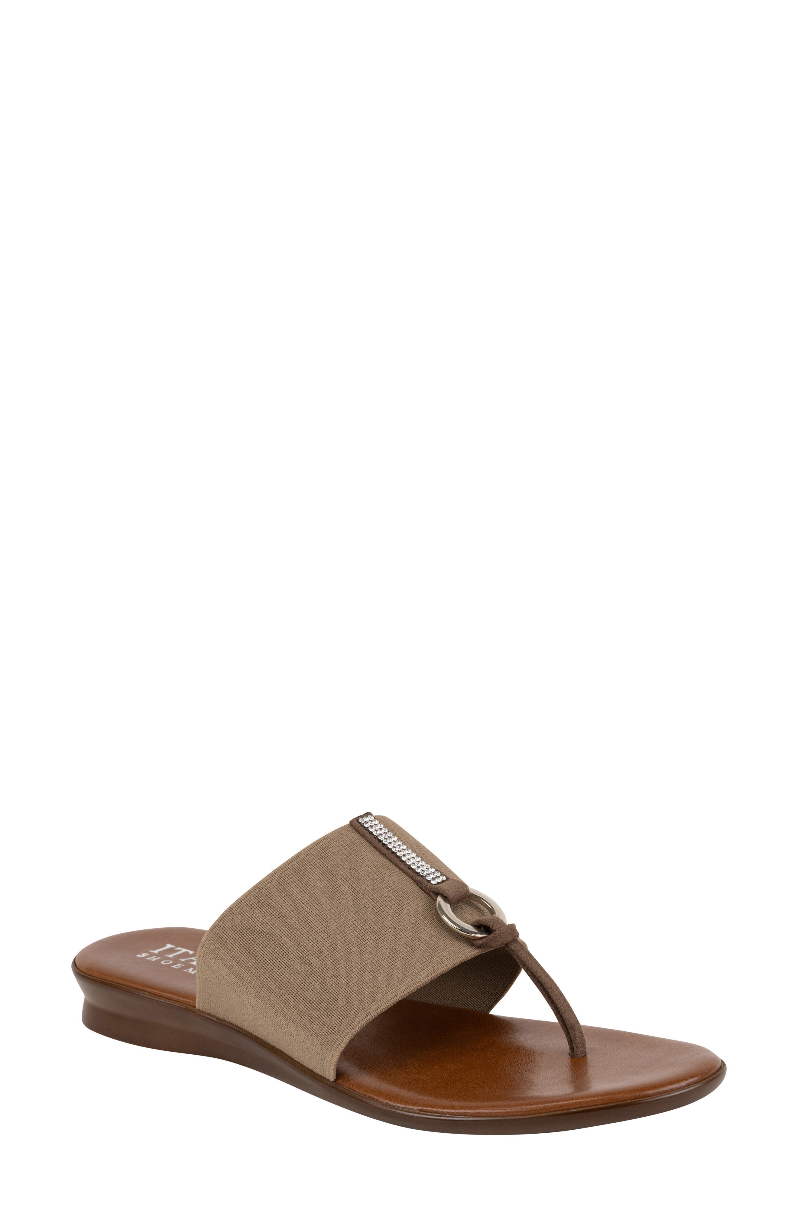 ITALIAN SHOEMAKERS Lillee Flip Flop, Main, color, Light Grey/Taupe