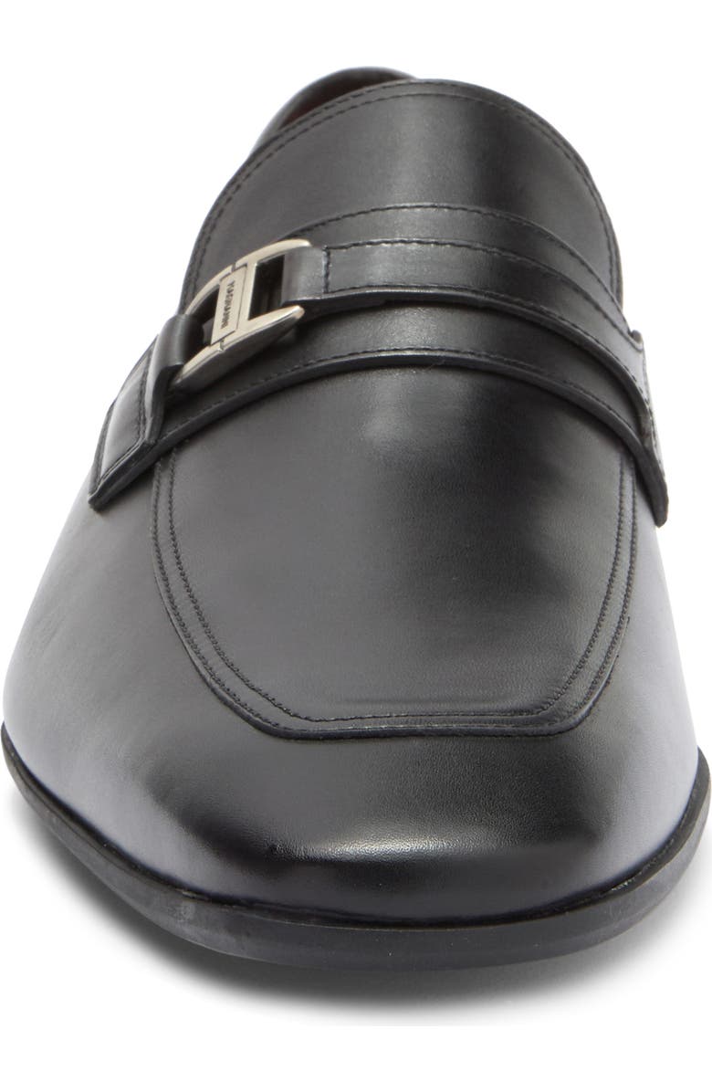 Magnanni Talaz Side Bit Leather Loafer, Alternate, color, Black