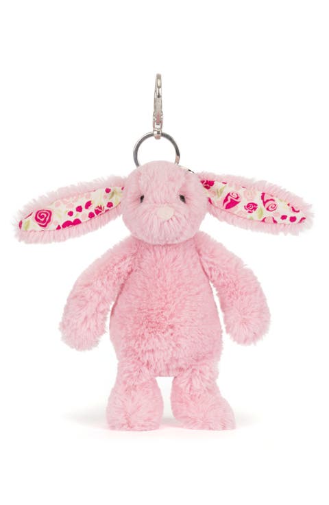 Blushkin Blossom Bunny Stuffed Animal Bag Charm