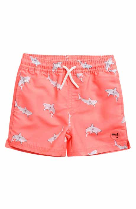 Monstera Leaf Print Swim Trunks