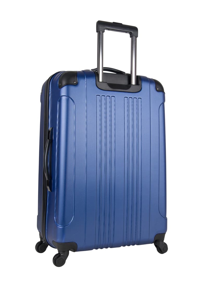 Out of Bounds Hardshell Four-Wheel Spinner Suitcase, Alternate, color, COBALT