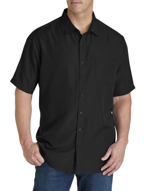 Microfiber Comfort Grid Sport Shirt