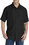 Harbor Bay by DXL Microfiber Comfort Grid Sport Shirt
