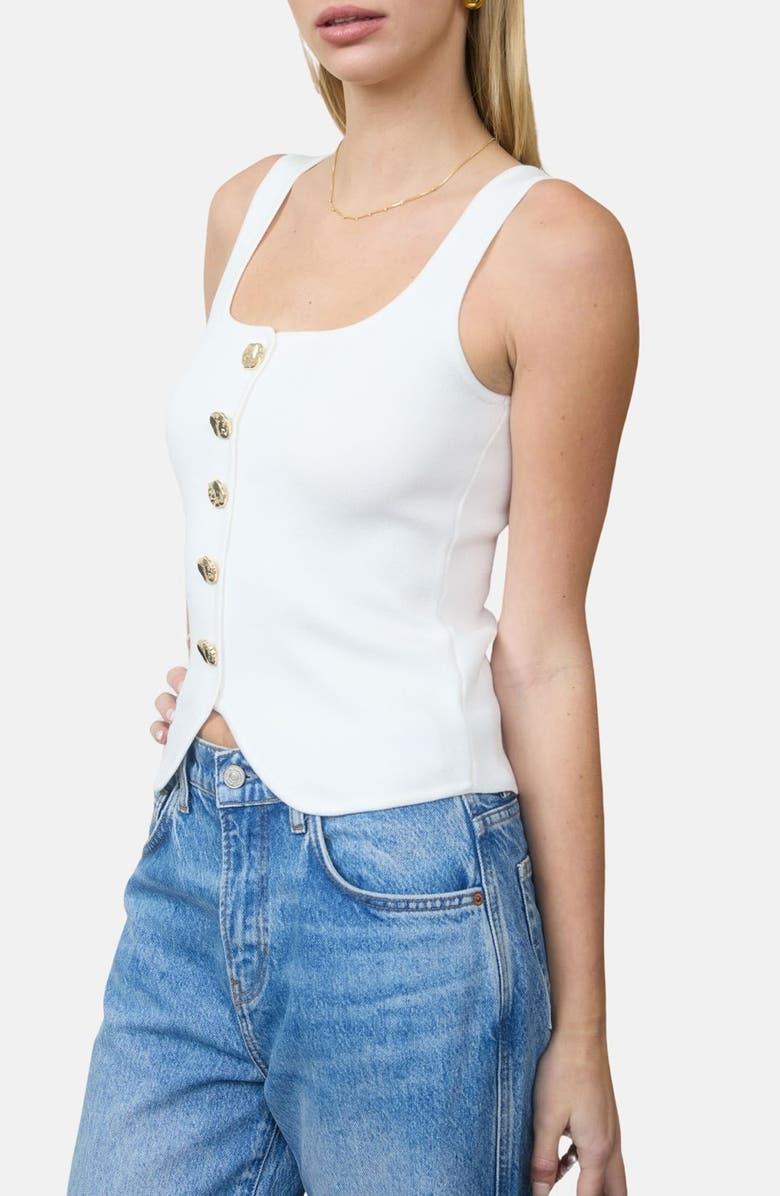 Blu Pepper Buttoned Sweater Tank, Alternate, color, 