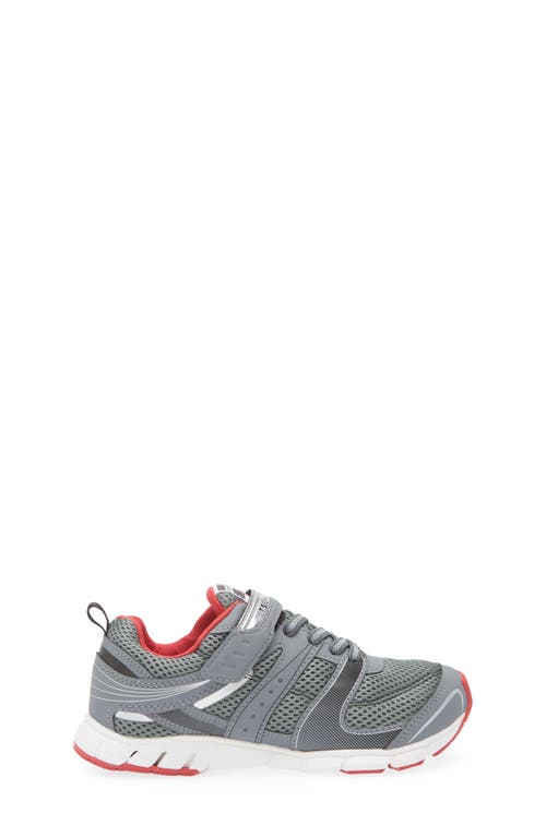 Tsukihoshi Velocity Washable Sneaker In Gray/red