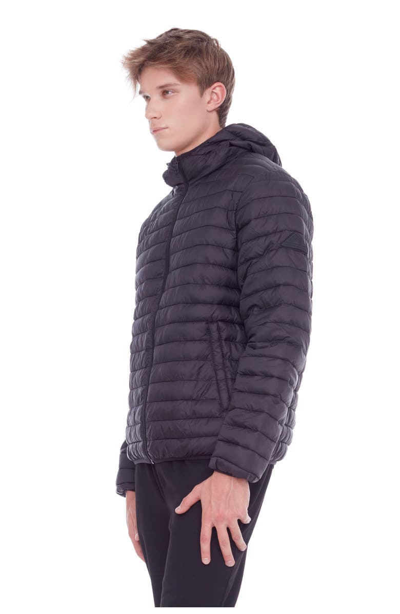 Alpine North YOHO MEN'S - Vegan Down Lightweight Packable Puffer Jacket & Bag, Alternate, color, Black