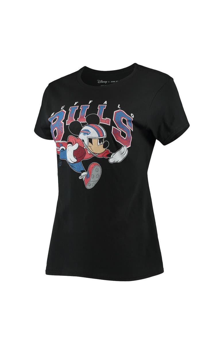 Junk Food Women's Junk Food Black Buffalo Bills Disney Mickey's First Down T-Shirt, Alternate, color, 