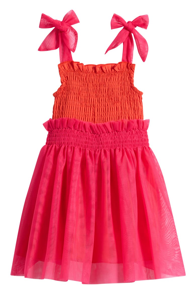 Kids' Philippa Smocked Dress, Main, color, PINK