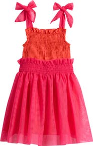 ALL SMALL.CO Kids' Philippa Smocked Dress