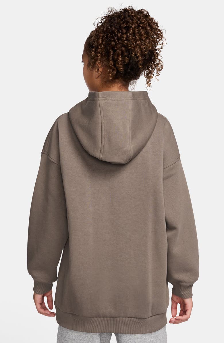 Nike Kids' Sportswear Club Fleece Oversize Hoodie, Alternate, color, Mink Brown/ Mead Gold/ Gold