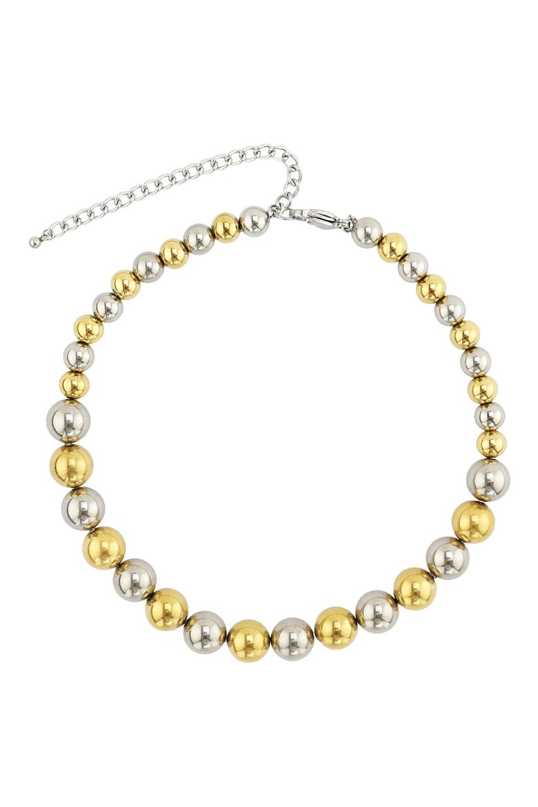 Gender Inclusive Beaded Necklace, Main, color, GOLD