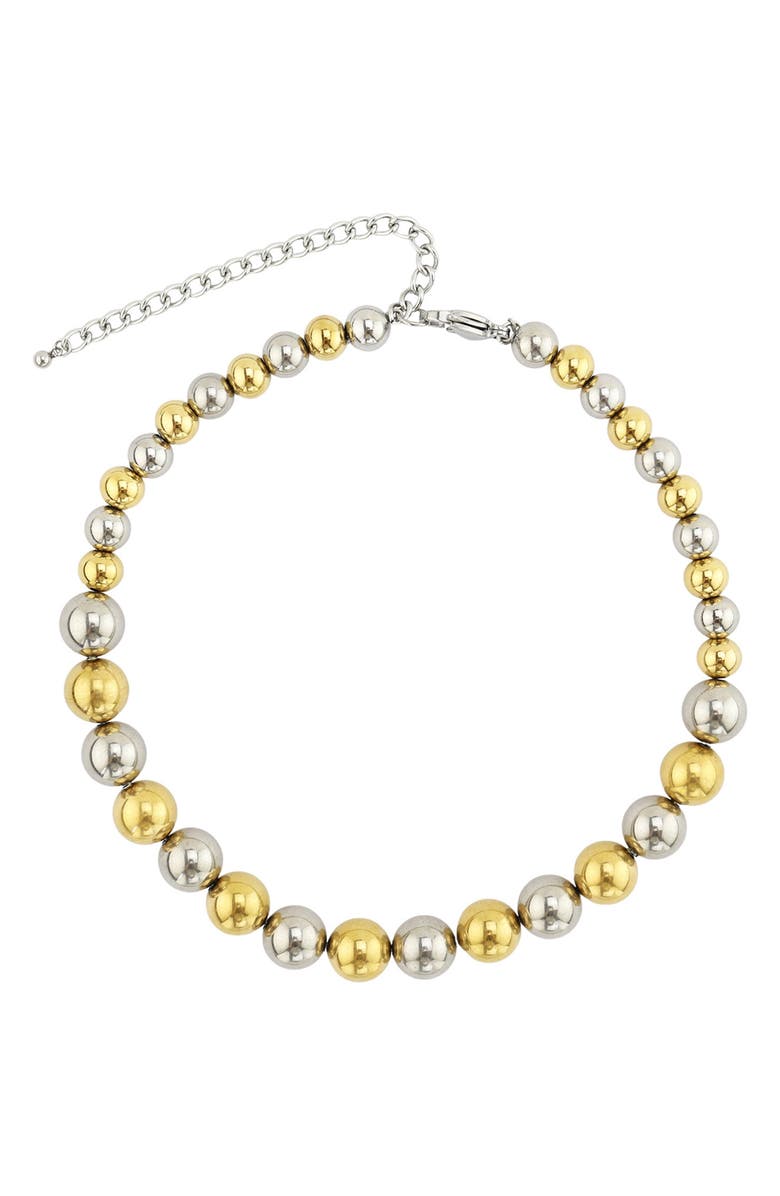 REBL Gender Inclusive Beaded Necklace, Main, color, Gold