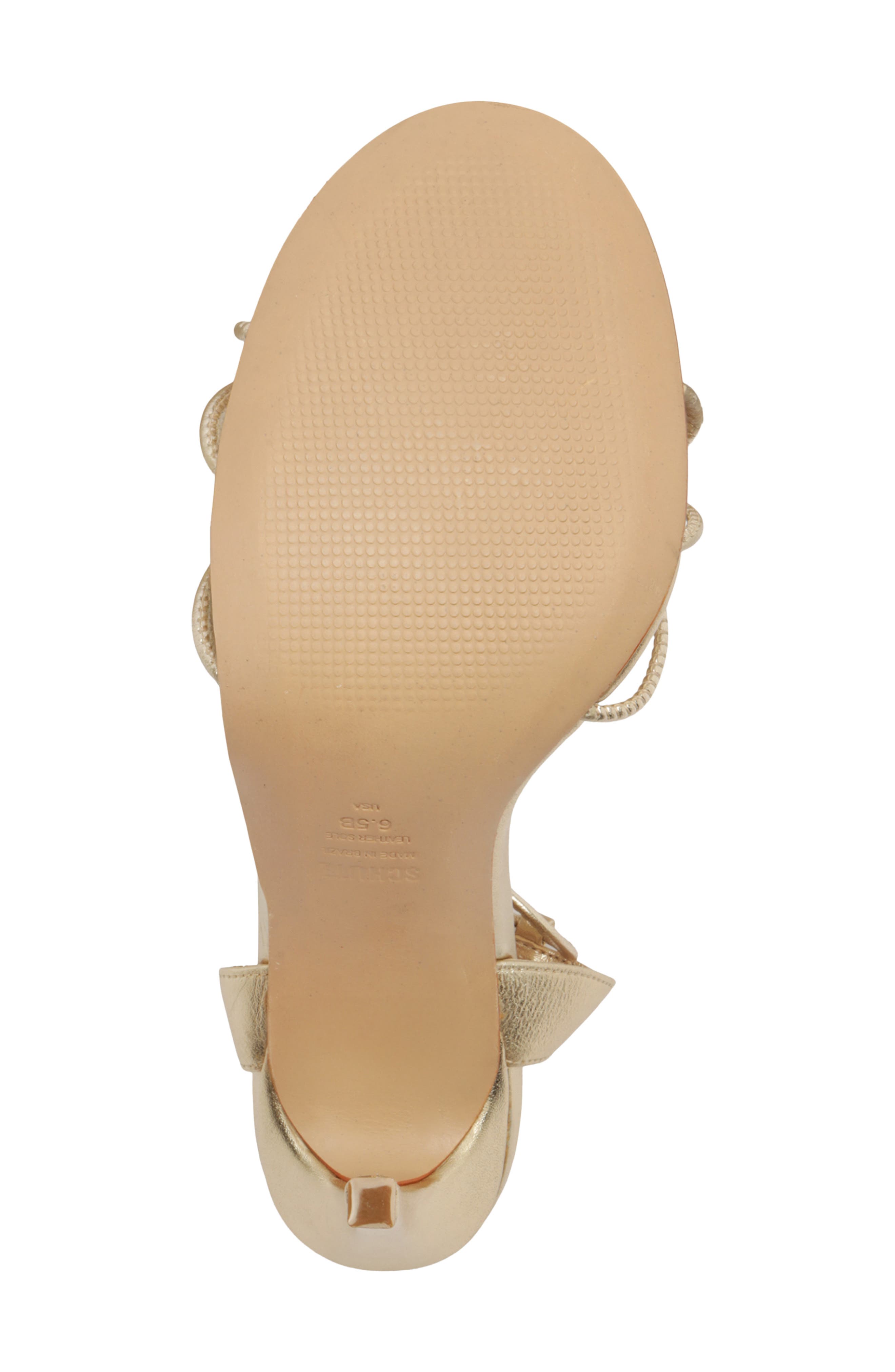 Schutz Demetria Ankle Strap Stiletto Sandal, Alternate, color, Platina