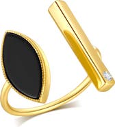 RETRO CHIC Black Eyes Ring