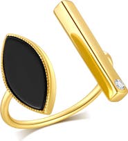 RETRO CHIC Black Eyes Ring