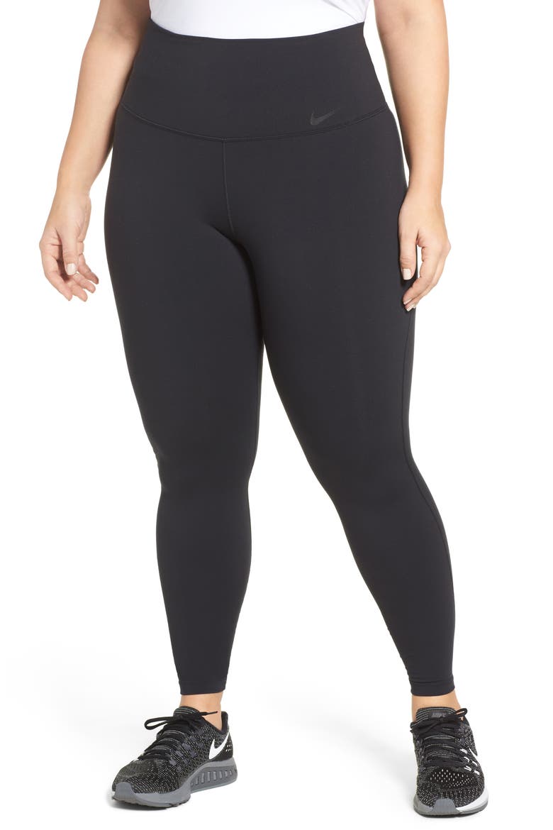 Power Legendary High Waist Tights, Main, color, BLACK/ BLACK