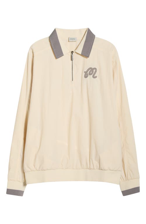 Malbon Golf Dove Quarter Zip Pullover in Dove Grey  product