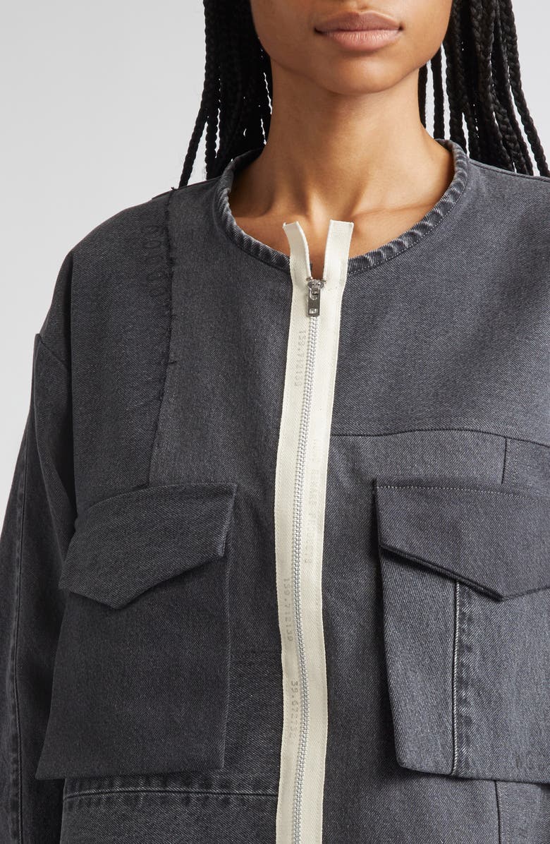 KURO Remake Denim Military Mark II Jacket, Alternate, color, Black