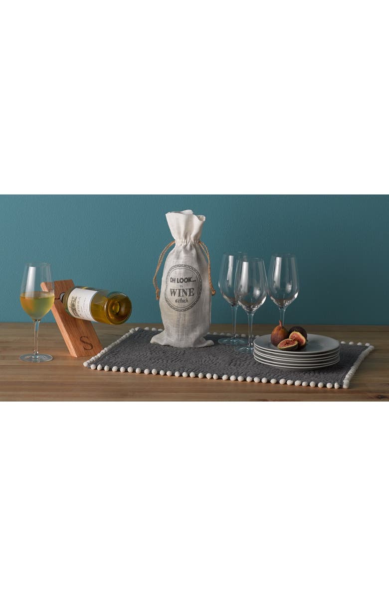 Cathy's Concepts Monogram Counter Balance Wine Bottle Holder, Alternate, color, 