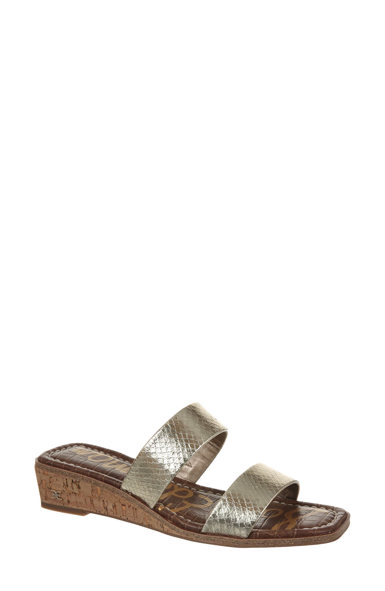 Vena Wedge Slide Sandal, Main, color, JUTE