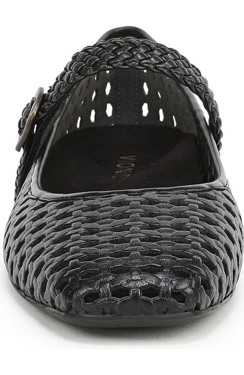 Vionic Alameda Woven Mary Jane Flat, Alternate, color, Black