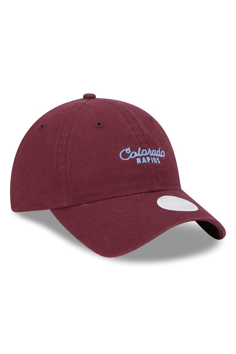 Women's New Era Burgundy Colorado Rapids Throwback 9TWENTY Adjustable Hat, Alternate, color, Burgundy