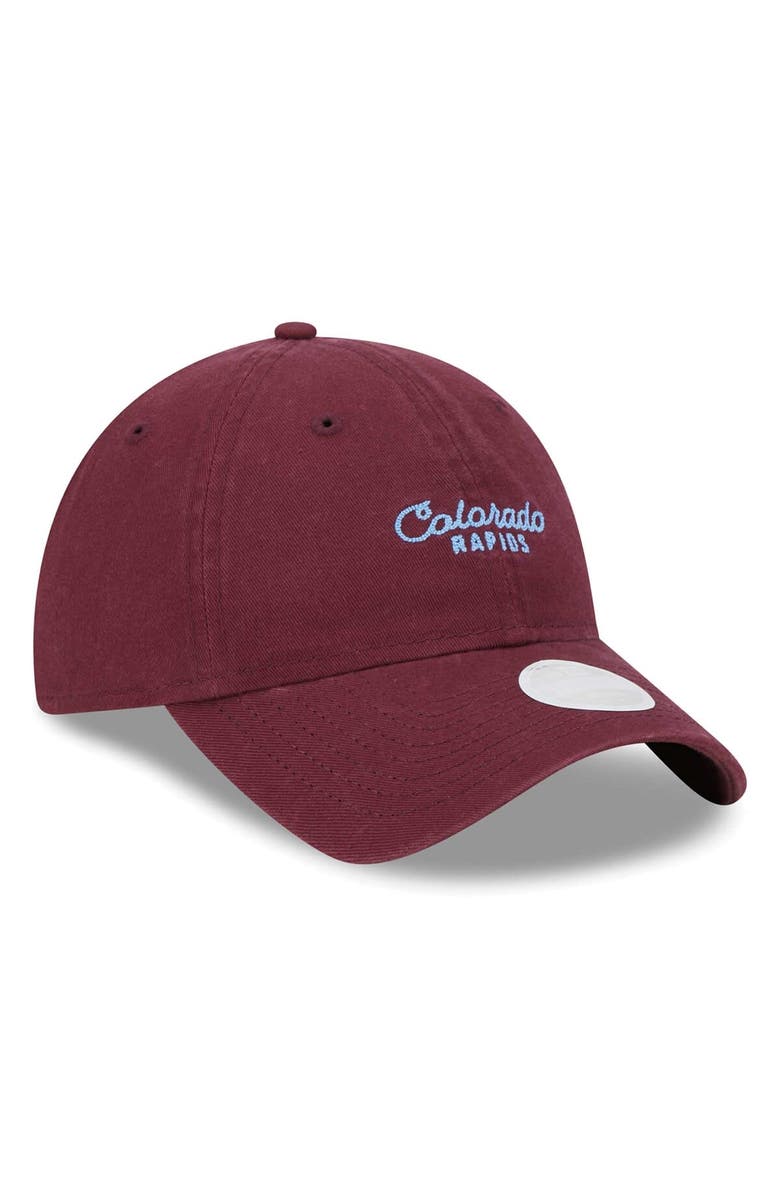 New Era Women's New Era Burgundy Colorado Rapids Throwback 9TWENTY Adjustable Hat, Alternate, color,