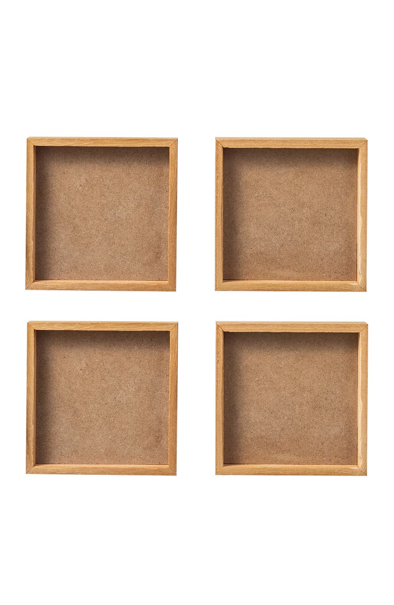 Glitzhome 4"H Set of 4 Valentine
s Wooden Block Table Decor, Alternate, color, Red