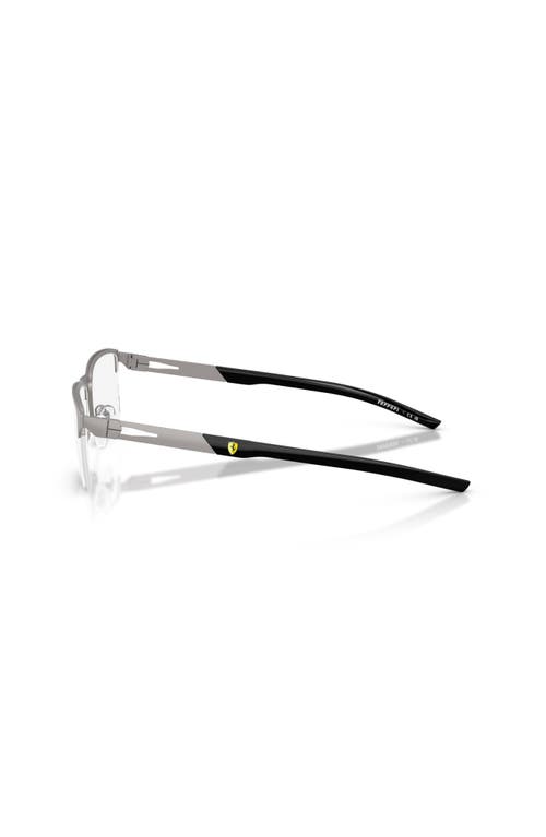 Scuderia Ferrari 54mm Rectangle Optical Glasses In Gray