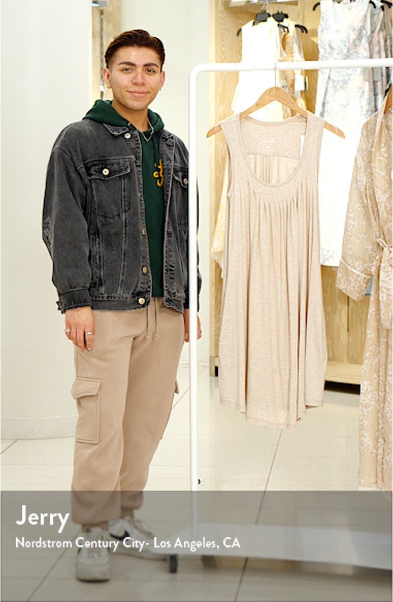 Women's Pleat Front Sleeveless Nightgown, sales video thumbnail