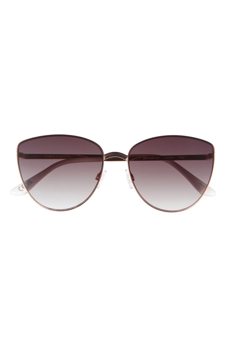 Vince Camuto Metal Cat Eye Sunglasses, Main, color, Rose Gold