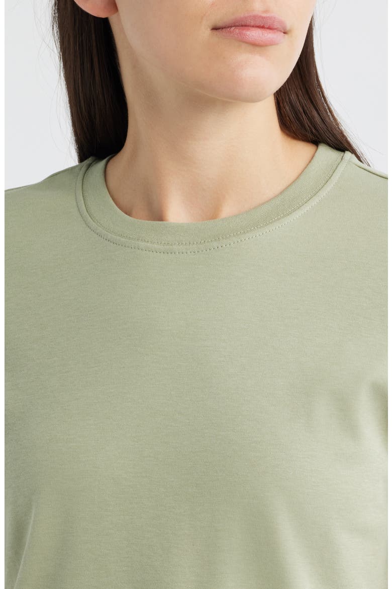Crewneck Cotton T-Shirt, Alternate, color, SEAGRASS