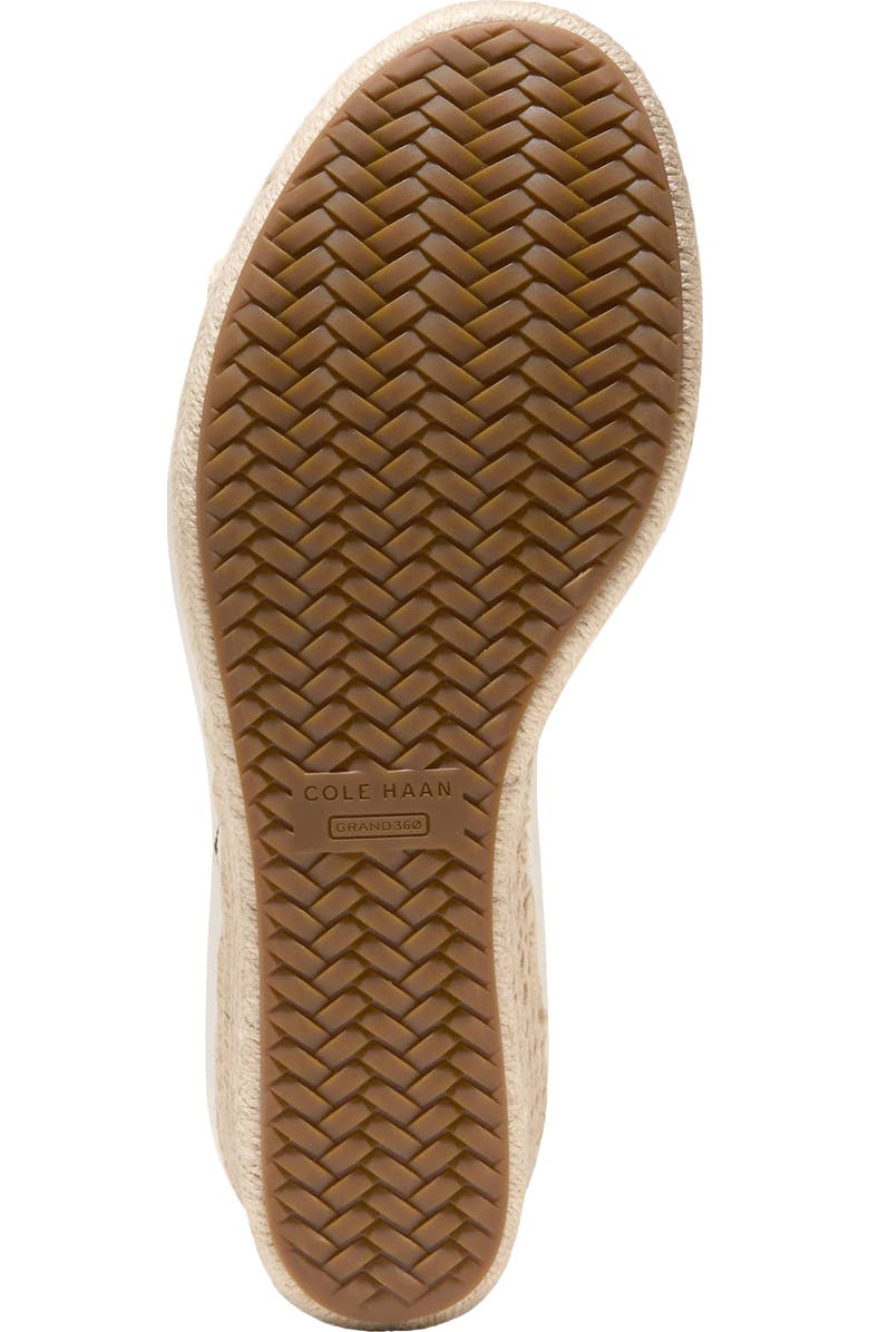 Cole Haan Asbury Cloudfeel Wedge Sandal, Alternate, color, Powder Leather /Natural Raffia