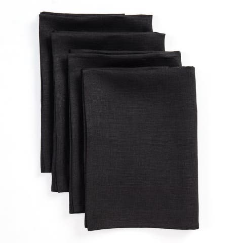 Linen Dinner Napkins Set of 4, 20 x 20 Inch for Dining Table, Holiday and Everyday Table Decor - Fete