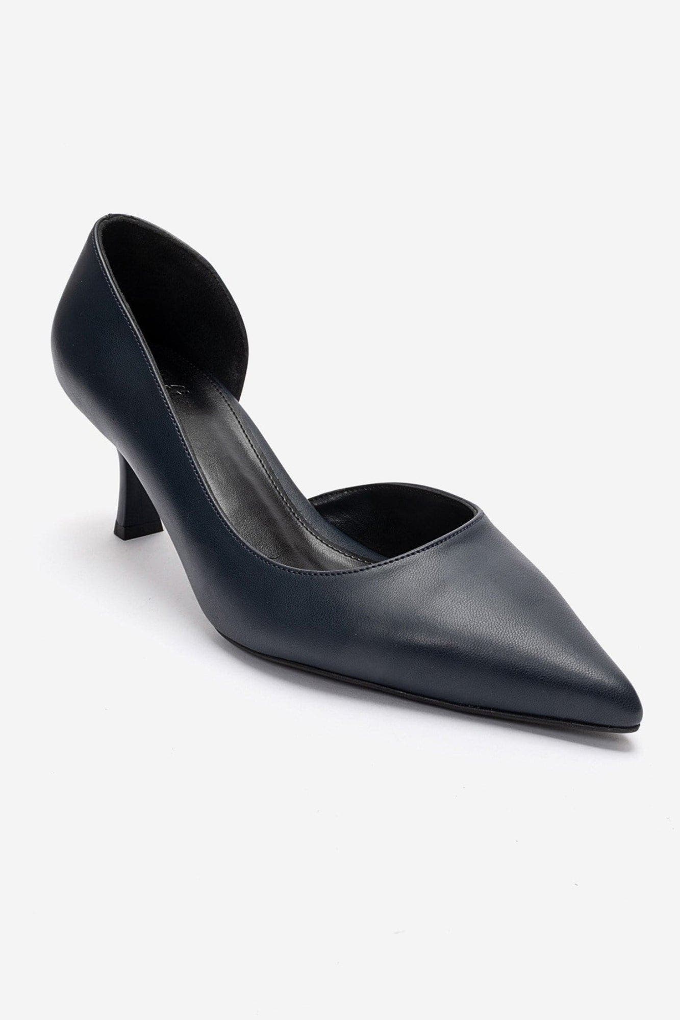 Arel Pointed Toe Pump, Alternate, color, Navy