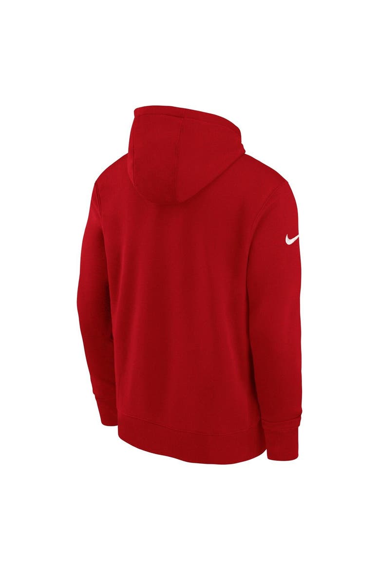 Women's Nike Red Barcelona Essential Pullover Hoodie, Alternate, color, Red