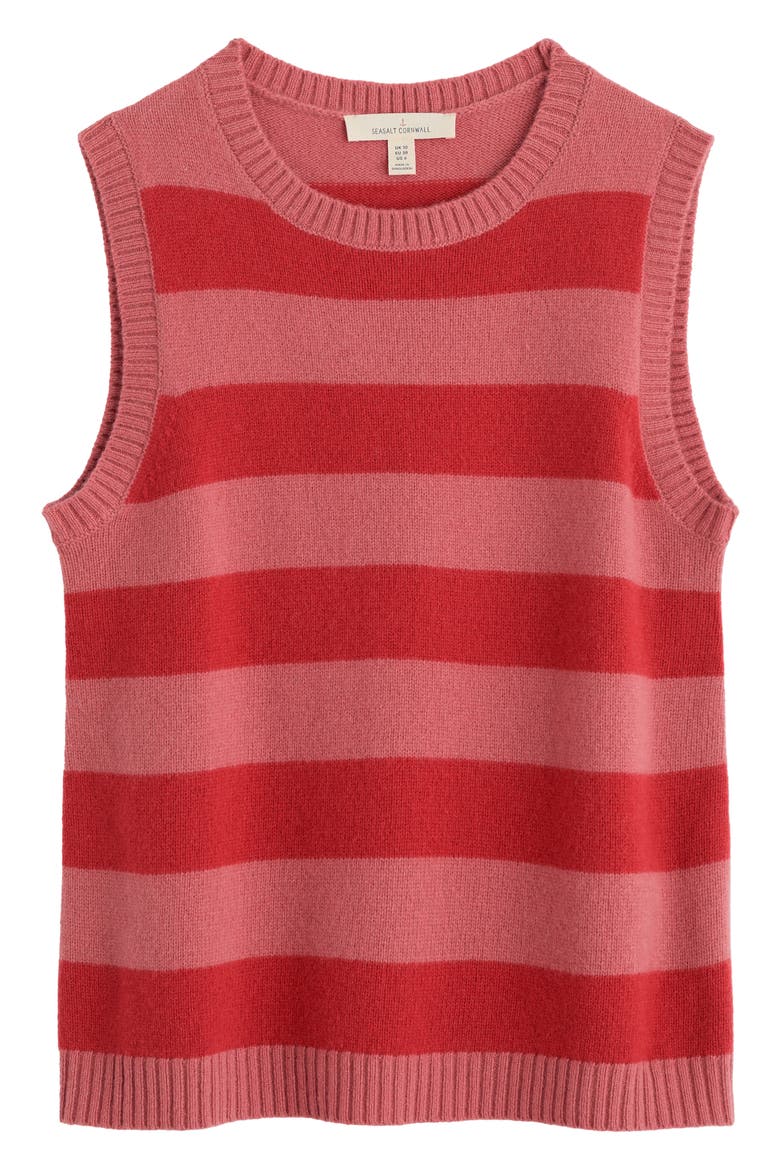 East View Merino Wool Blend Knit Vest, Alternate, color, BRIGHT SHAPE ROSE DEW