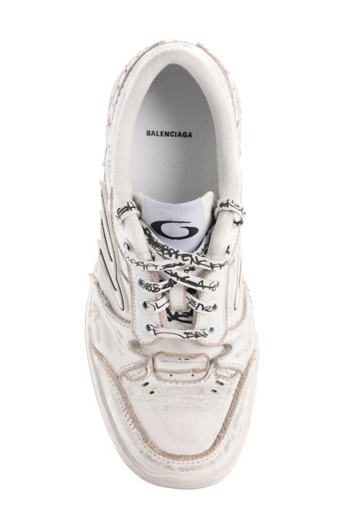 Balenciaga Hamptons 3b Sports Icon Leather Sneakers In Multi