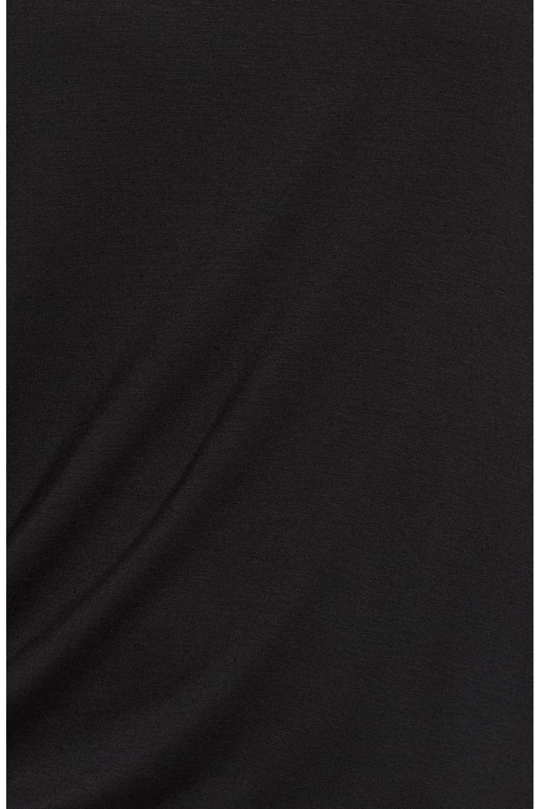 Knot Front Jersey Tank, Alternate, color, BLACK