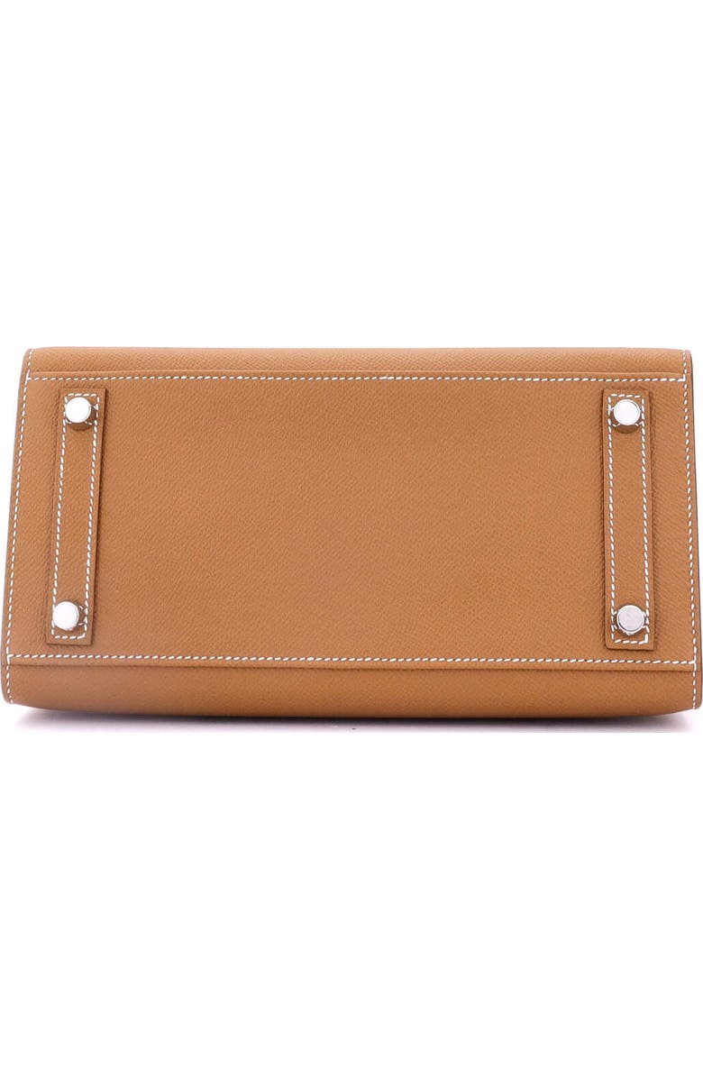 Pre-Owned Hermes Birkin Sellier Bag Brown Epsom with Palladium Hardware 25, Alternate, color, Gold