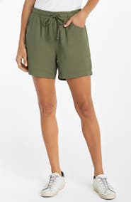 Liverpool Los Angeles Pull-On Woven Shorts