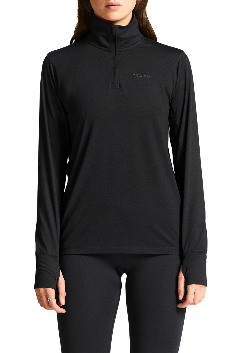 Craft Flow Quarter Zip Pullover, Main, color, Black