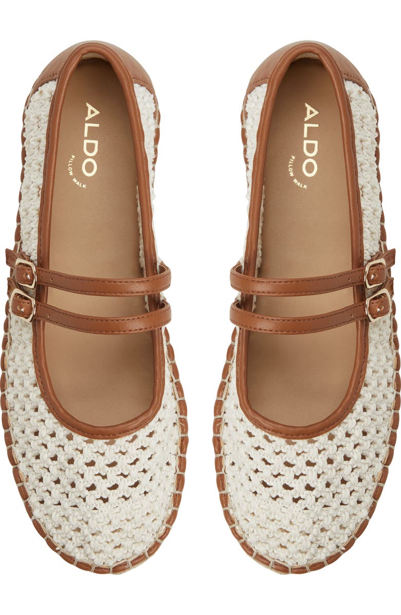 ALDO Summerfling Platform Mary Jane Loafer, Alternate, color, White/ Bone