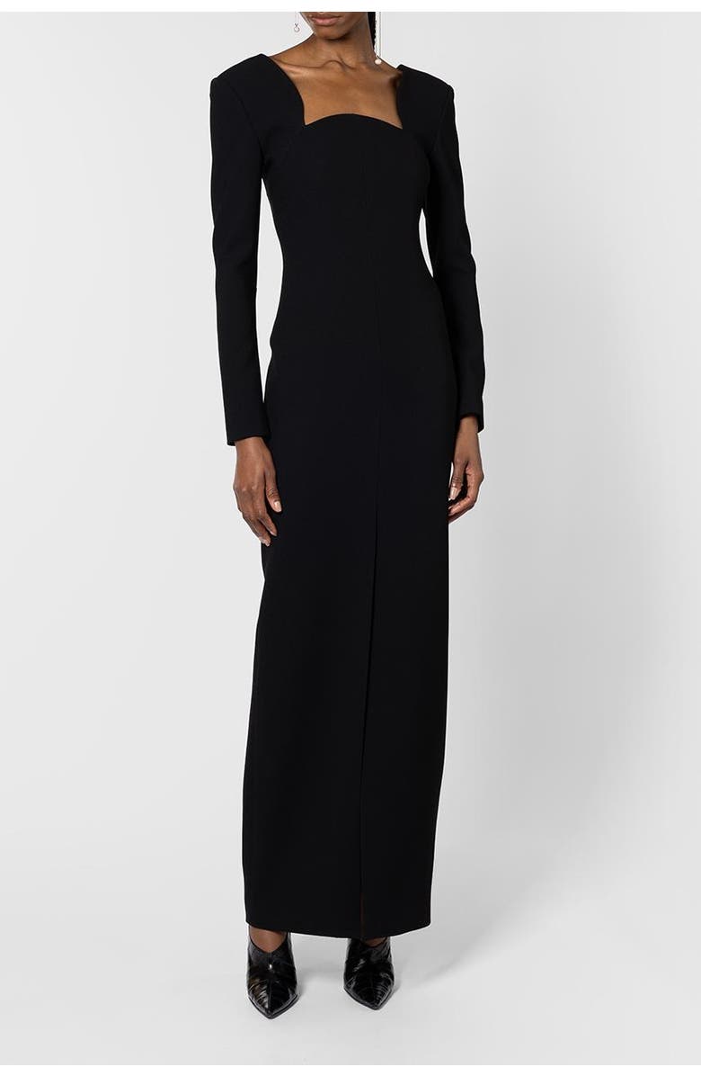 Roksanda Zari Sweetheart Full Length Dress, Alternate, color, Black