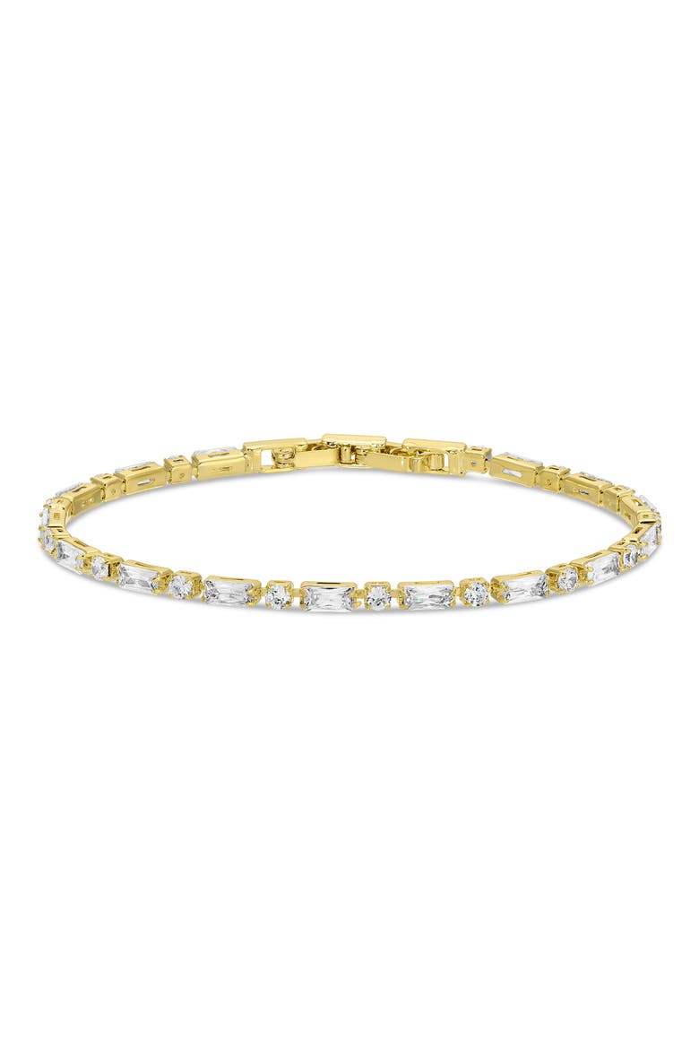 Eliza CZ 2-Pack Assorted Bracelets, Alternate, color, GOLD