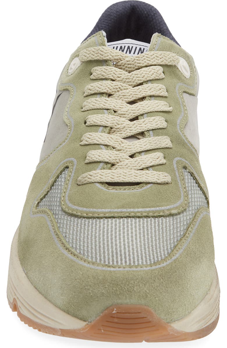 Golden Goose Running Sole Sneaker, Alternate, color, Sage Green/Black/Platinum